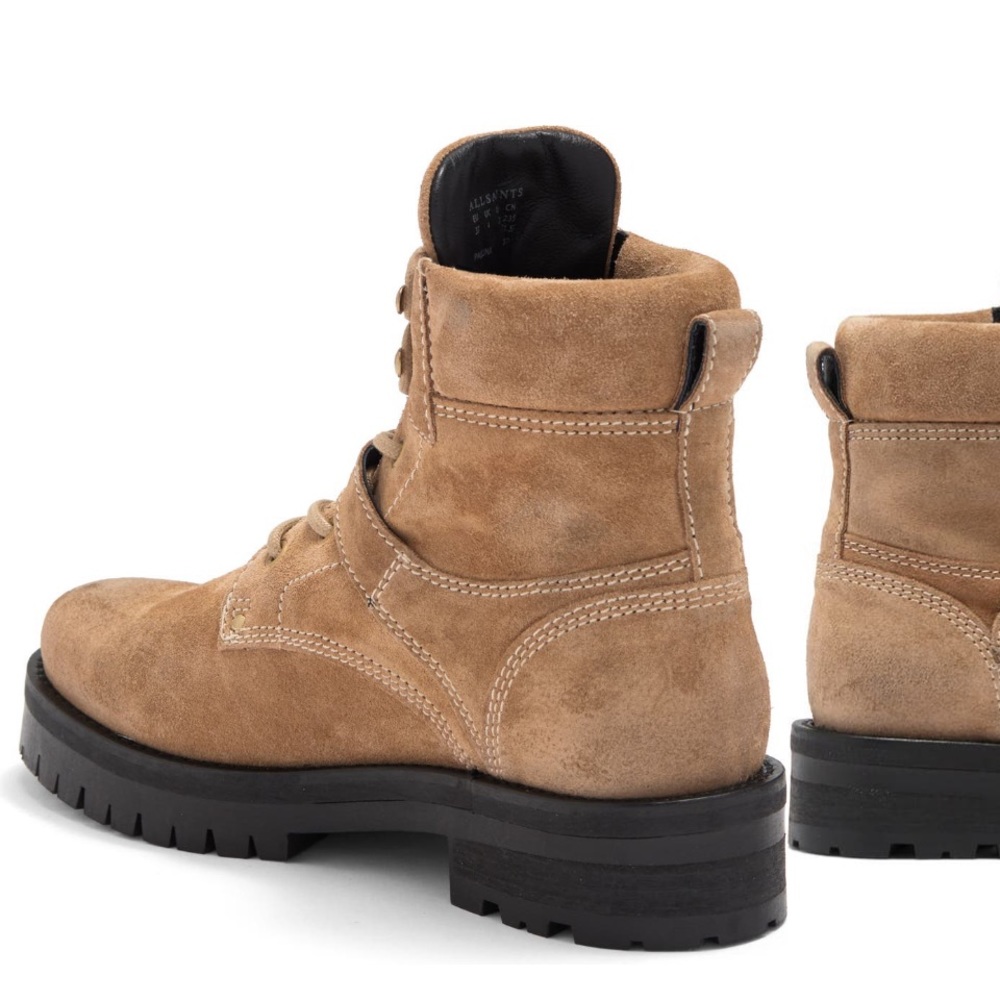All Saints Paulina Suede Buckle Boot New - Picture 4 of 12